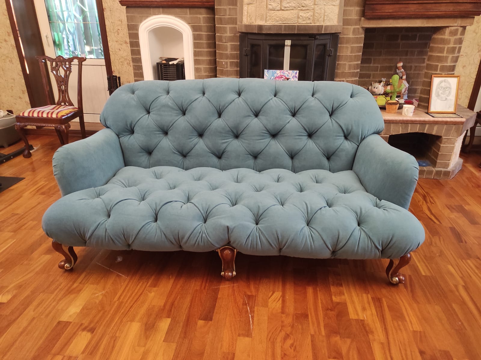 Перетяжка дивана. Ладушкин