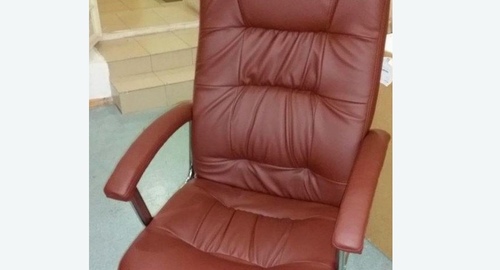 Обтяжка офисного кресла. Ладушкин